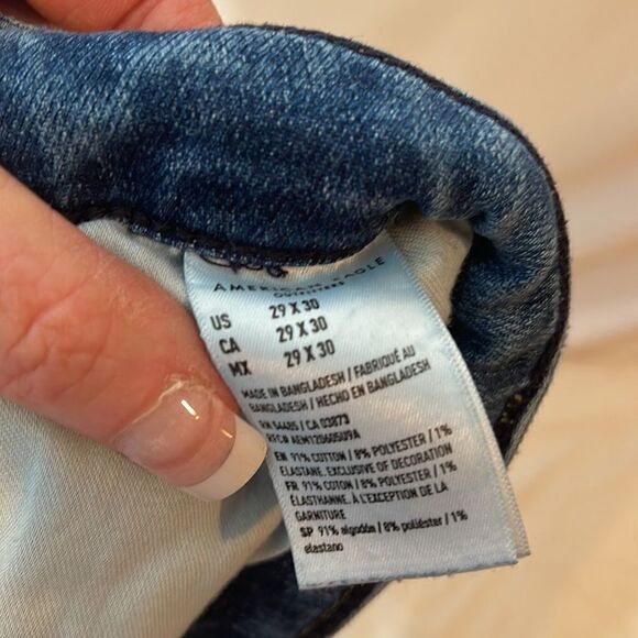 American Eagle Men’s Distressed Airflex+ Athletic Fit Jeans. Size 29x30. - Picture 9 of 11